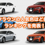 トヨタ新型クラウンの人気色・カラーをランキング形式で発表！